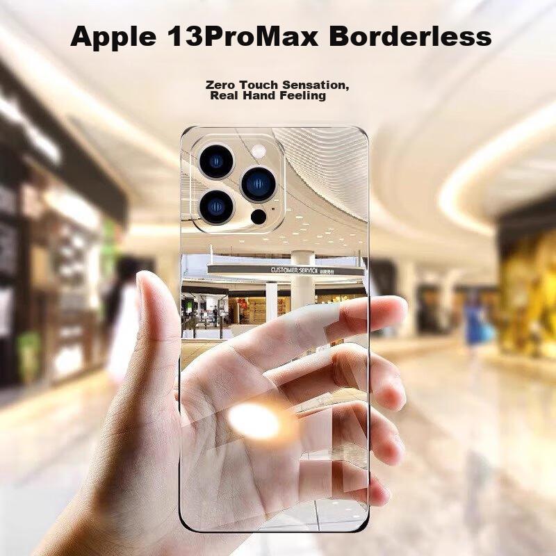 Hard to YellowIPhone 13 Pro Max Case, Transparent Borderless Ultra-Thin Shockproof Breathable Simple Hard for Men And Wome