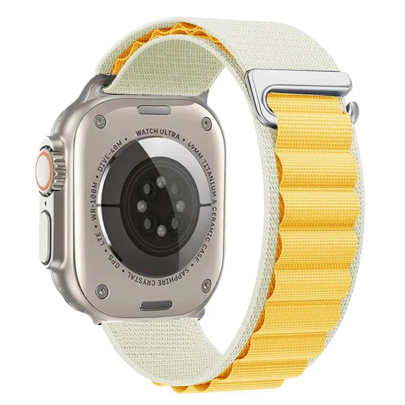 Ремешок Alpine Loop для Apple Watch Ultra 3 Ремешок 49 мм 11 10 9 8 7 46 мм 42 мм 45 мм 41 мм Нейлоновый Спортивный Браслет iWatch 6 5 SE 44 мм Ремень