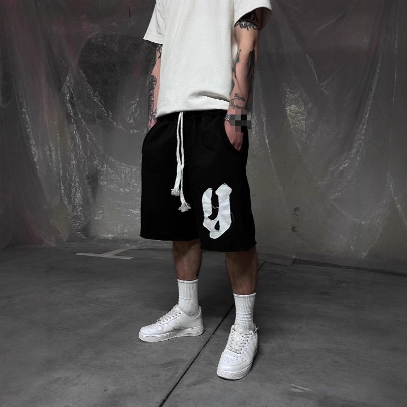 Европейский и американский уличный Y2K хип-хоп уличный повседневный шорты с широкими штанинами
