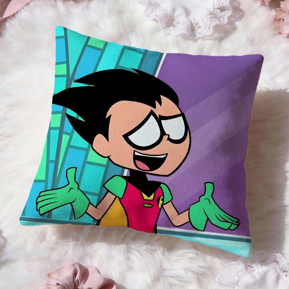 Аниме Teen Titans Go Наволочка Премиум Комфорт Двусторонняя Наволочка - Дизайн Два в Одном для Любой Комнаты и Салона Автомобиля