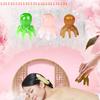 Octopus Massage Comb Resin Head Meridian Scraping Scalp Massage Brush Acupuncture SPA Gua Sha Massage Comb For Fatigue Relief