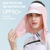 UPF50+ Bucket Cap Neck Cover Scarves Mask New Ice Silk Scarf  Summer