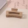 8.5CM x 10.5CM Rectangular Matte PS Hair Clip - Simple Shark Hair Accessory