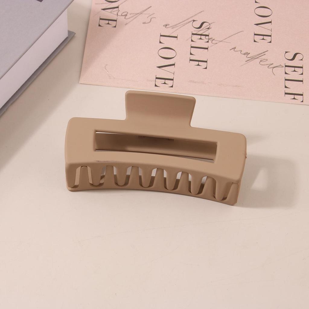 8.5CM x 10.5CM Rectangular Matte PS Hair Clip - Simple Shark Hair Accessory