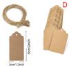 100Pcs Kraft Paper Tags Wedding Party Decoration Gift Tags Diy Packaging Labels
