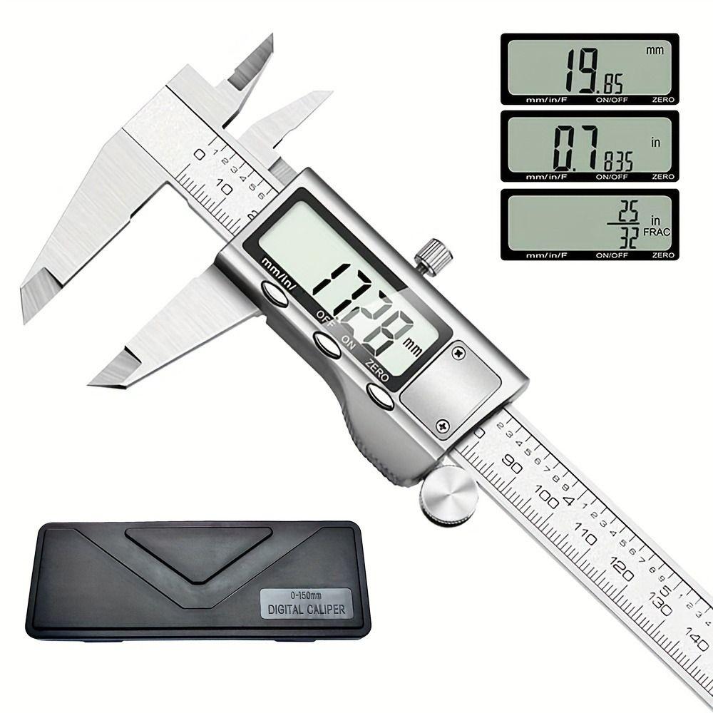 Inch Metric Digital Caliper Tool LCD Screen Micrometer Measurement Digital Micrometer Engineering