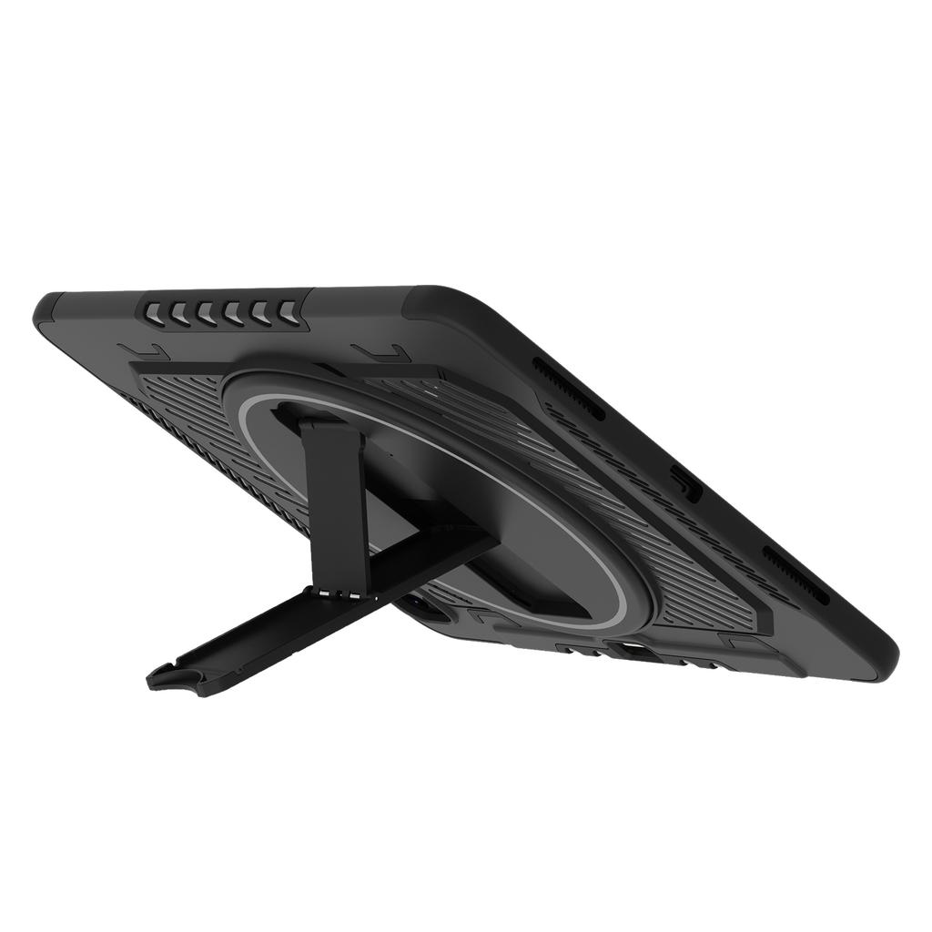 For iPad Pro 13 (2025)/13 (2024) Case Kickstand PC + TPU Shockproof Tablet Cover with Pen Slot