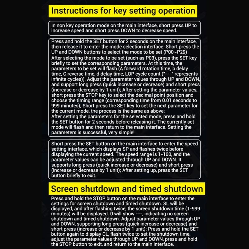 Motor Forward And Reverse Controller 3.3-15V Highly power Motor Controller Automatic Cycle Timing Delay Module Enduring