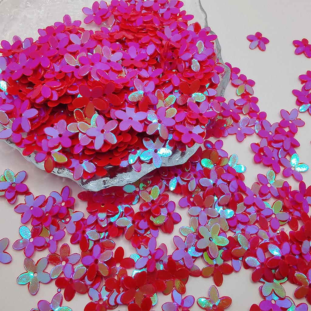 10 мм 10 г Пятилистный цветок в форме ПВХ смешанный расшитый блестками звезда блестки швейная одежда DIY украшения дома аксессуары ремесла