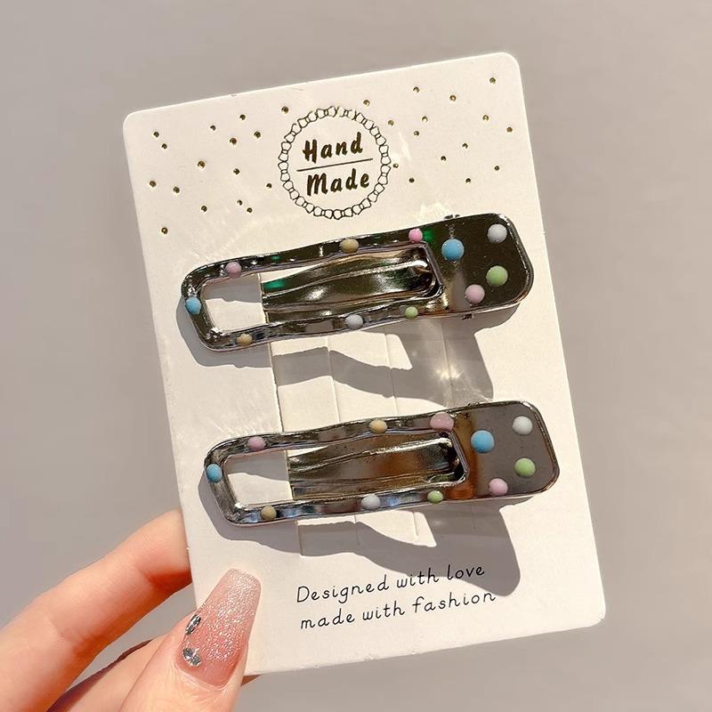 Осенне-зимняя заколка для волос «Кофе»: Женские бесшовные клипсы-уточки, BB и для челки