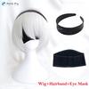 High Quality Anime 2B Cosplay Wig 33cm Short Silver White YoRHa No.2 Type B Wigs Heat Resistant Hair Halloween Wigs + Wig Cap