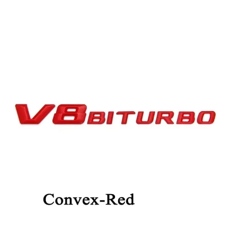 3D ABS черный логотип V8 BITURBO эмблема автомобиля крыло значок для C63 G63 E63 S63 W222 W223 W213 W212 W205 W204 аксессуары