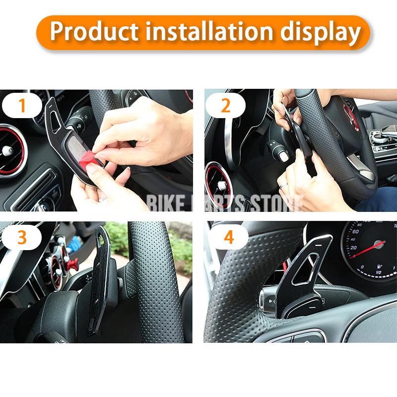2PC Steering Wheel Paddle Shift Extension For Mazda 3/6/CX-3/CX- 5/CX-9 Paddle Shift Extension Black/Red/Silver/Gray/Blue