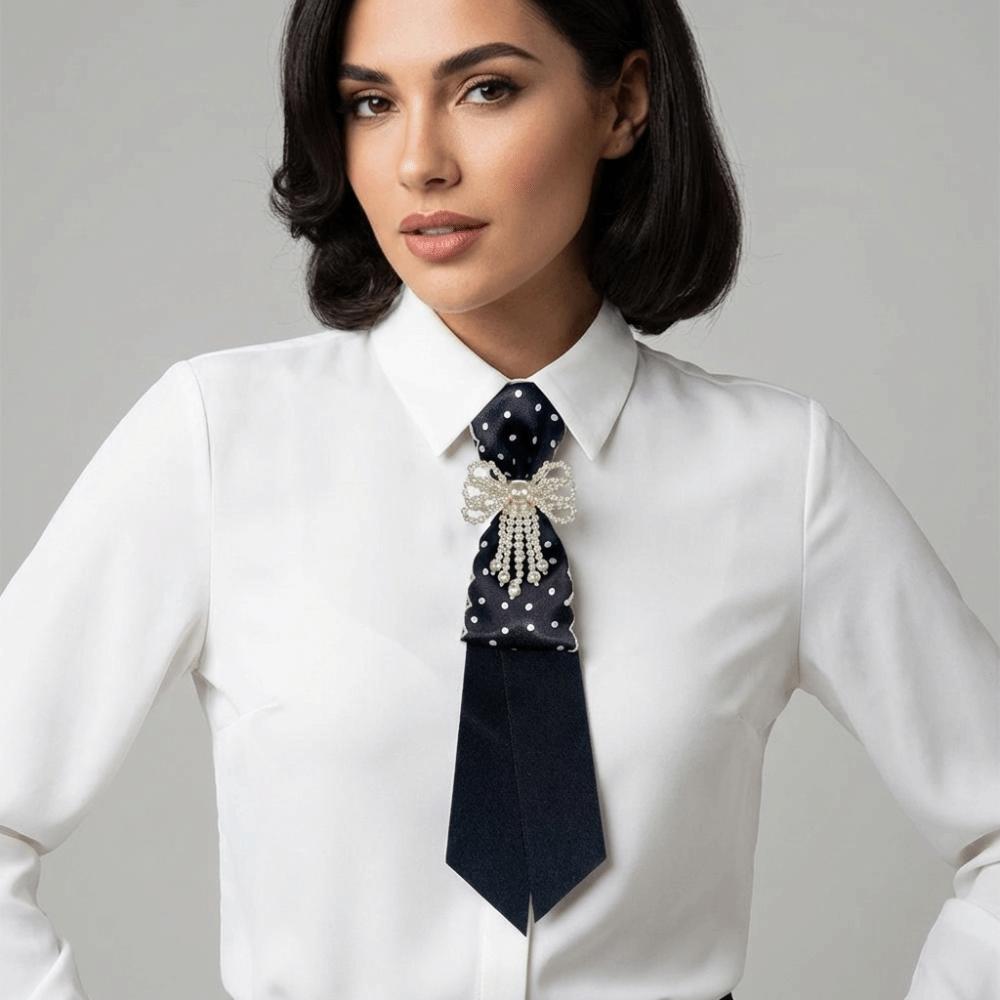 Geometric Bow Tie Choker Shirt Tie Clothing Decoration Long Necktie Daily