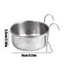 Bird Bowls For Cage Compact Birds Food Cups Spill Proof Sturdy Suspending Stainless Steel Water Bowl For Cockatiel Parakeet