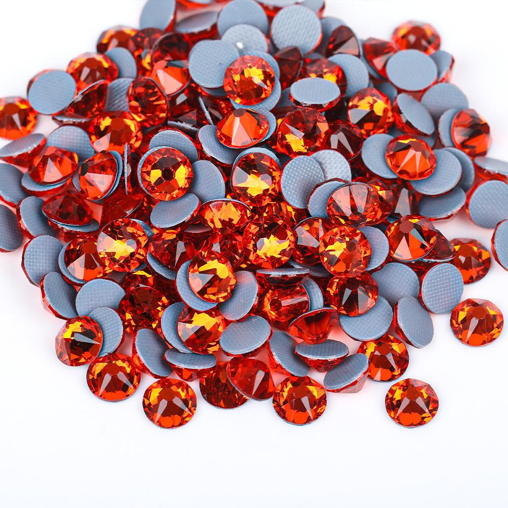 2088 16Cut Austrian Rhinestones Diamond Nail Art 3D DIY Mobile Phone Case ABS Hot-Fix Rubber Bottom Flats Glass Jewelry Shoes