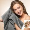 Сверхвпитывающий extra large микрофибровый тюрбан-полотенце для волос, быстросохнущий, с эластичной лентой, мягкий тюрбан-полотенце
