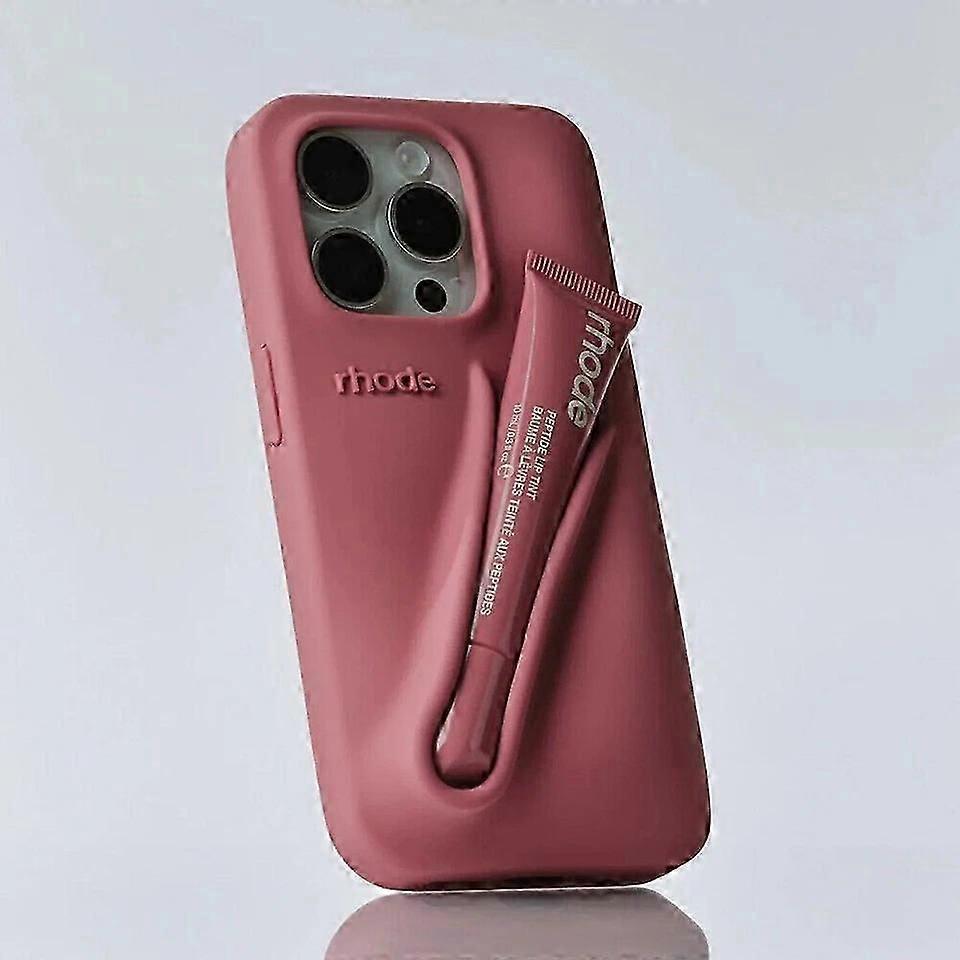 Блеск для губ Rhode Чехол для телефона Малина для iPhone 16 15 14 13 12 11 Pro Max C