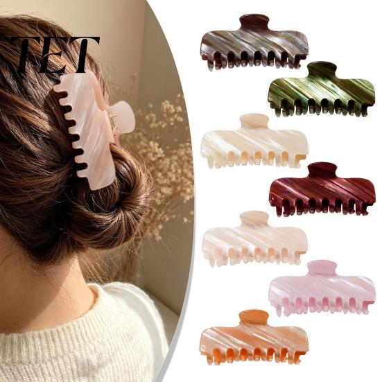Strong Hold Hair Accessories Pearlescent Claw Clip, Non-Slip Clip for Women, Elegant Soft Color Dating Styling, Decorative Daily Wear Stylish