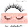 FOXESJI Real Mink Fluffy Short Eye Lashes Extension Wispy Soft Natural Short False Eyelashes Daily Wear Full Strip Lashes Makeup