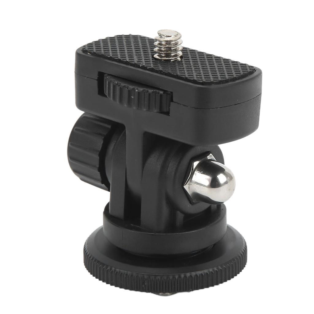 Monitor Ball Head 180 Degrees Adjustable Mini Monitor Accessories with Cold Shoe 1 4 Screw Interface