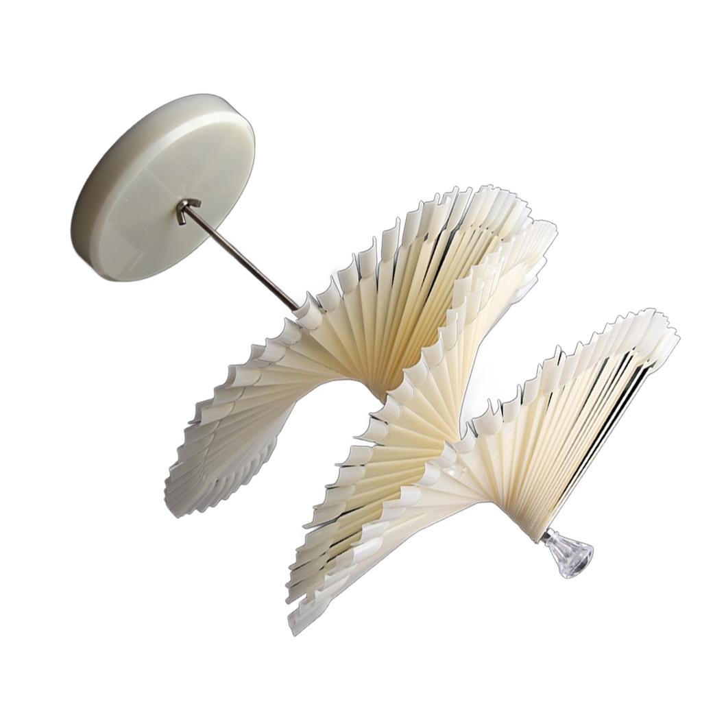 120 Sticks Nail Art Color Chart Display Stand Spiral Removable Portable Fan Shaped Nail Sample Shelf