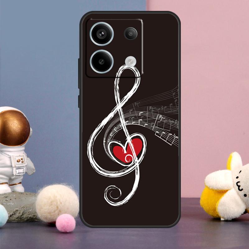 Минималистичный чехол для любителя музыки для Xiaomi Redmi Note 14 9 10 11 12 13 15 Pro Plus Redmi 15 15C 14C 10C 12C 13C