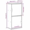 VidaXL Armoire latérale ODDA 40x24x79 cm bois massif pin, armoire, buffet, meuble de rangement de cuisine, meuble de 4103591