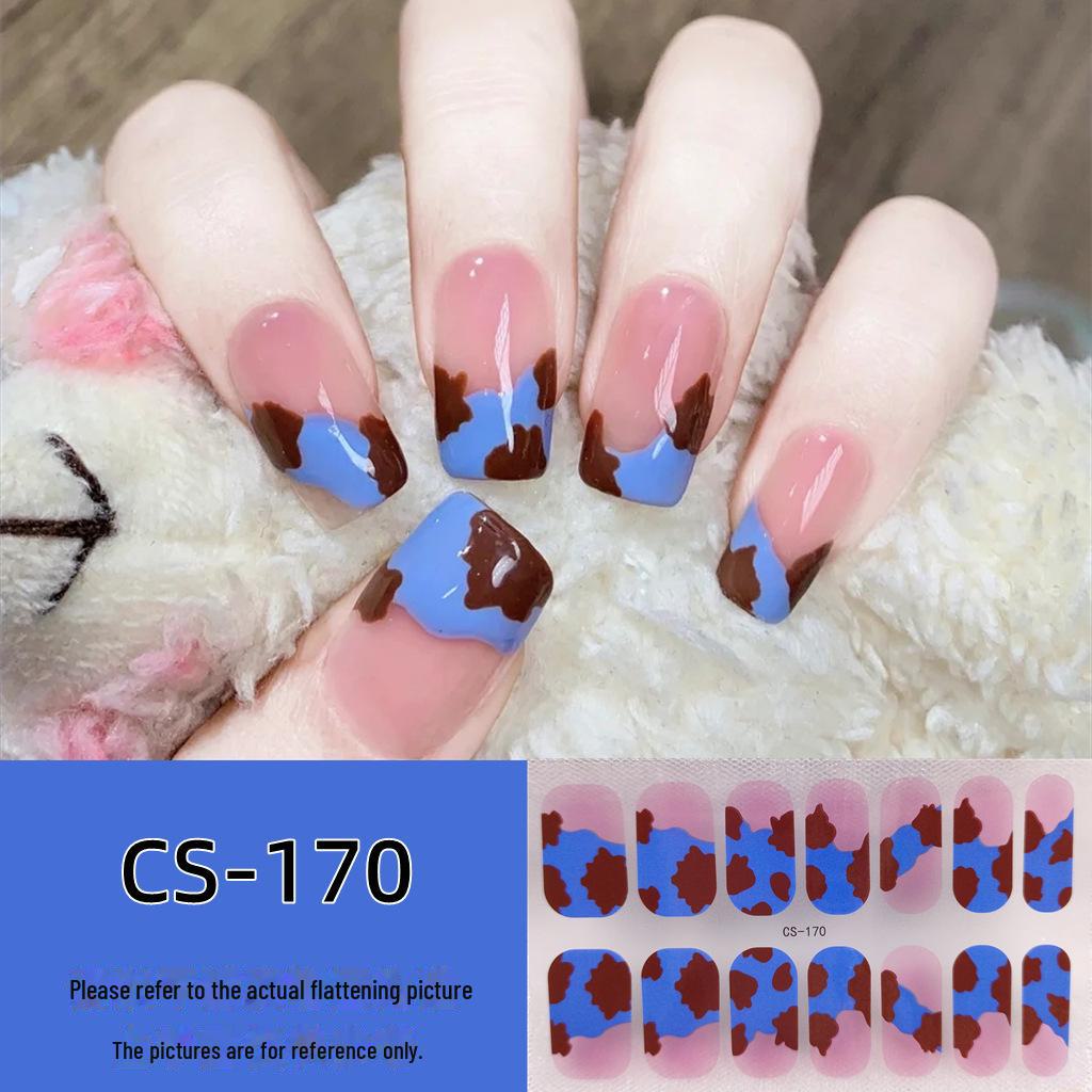 Водостойкие долговечные 3D-гелевые наклейки для ногтей без запекания — съемные и носимые дизайны для всех ногтей для женщин