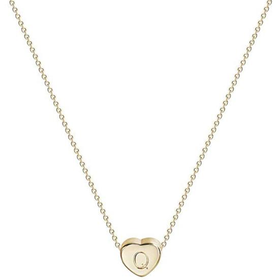 Мода Женщины Письмо Сердце Подвеска Титановая Сталь Цепочка Ожерелье Ювелирное Изделие Подарок
