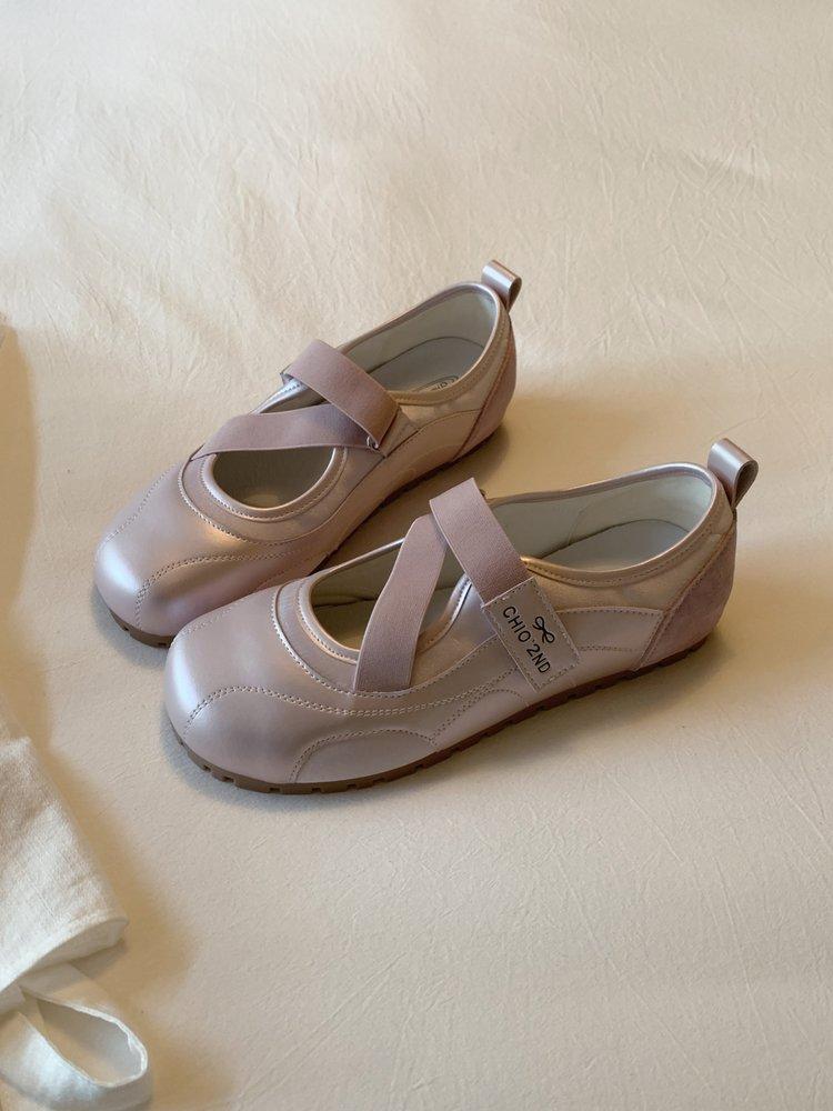 Popular Ballet Mary Jane Shoes Women's Summer 2025 New Versatile Flat-bottomed Shallow Mouth Single Shoes Simple German Training Shoes