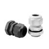 M Метрический нейлоновый пластиковый водонепроницаемый кабельный соединитель с двойной фиксирующей гайкой и сальником