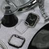 Чехол Diamond PC для Apple Watch Series10 9 8 7 6 SE ultra Bling защитный бампер блестящая рамка для IWatch 46 мм 42 мм 40 мм 41 мм 45 мм 44 мм 49 мм крышка