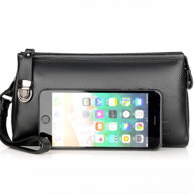 Оригинальные мужские сумки Мужские кожаные сумки Деловые повседневные клатчи Клатчи из коровьей кожи Мужские сумки Кошельки большой емкости