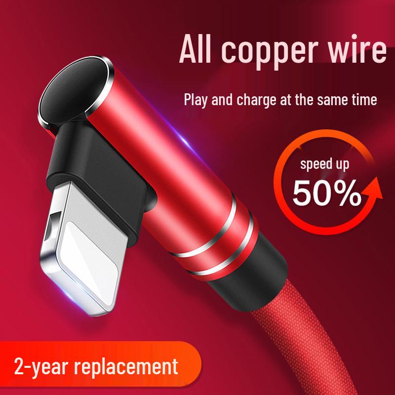 Кабель Micro USB с угловым разъемом для быстрой зарядки 120 Вт для Huawei, Vivo, Oppo, Honor