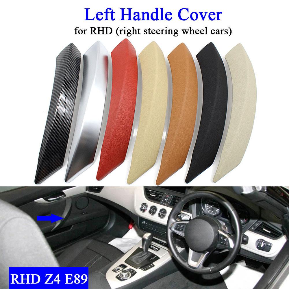 Black Red Beige Carbon Car Interior Left Right Passenger Door Pull Handle Outer Cover Trim Replacement For BMW Z4 E89