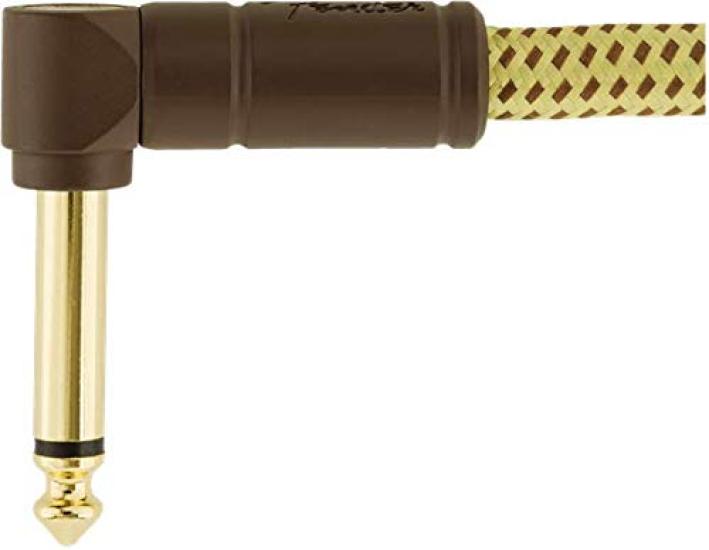 Кабель инструментальный Fender Deluxe Series, Прямой угол, 10" Твидовый 08