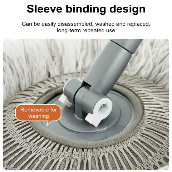 Flat Mop 360 Degree Rotatable Wall Ceiling Cleaning Mop with 3 Mop