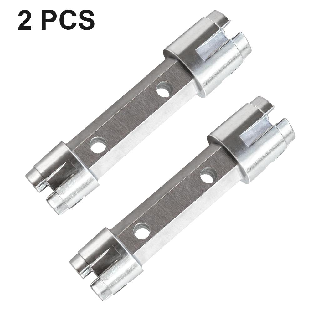 Ключ для снятия слива ванны Сверхпрочный двухсторонний инструмент из цинкового сплава для установки и снятия большинства сливов ванны и душа