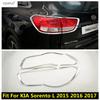 Хромированные ABS Аксессуары Для KIA Sorento L 2015 2016 2017 Внешние Задние Фонари Крышки Багажника Комплект Накладок