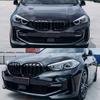 Double Slat Front Bumper Kidney Grill Grilles For BMW 1 Series F40 118i 120i 128ti 118d 120d M135i xDrive 2019-2024 Black Tuning