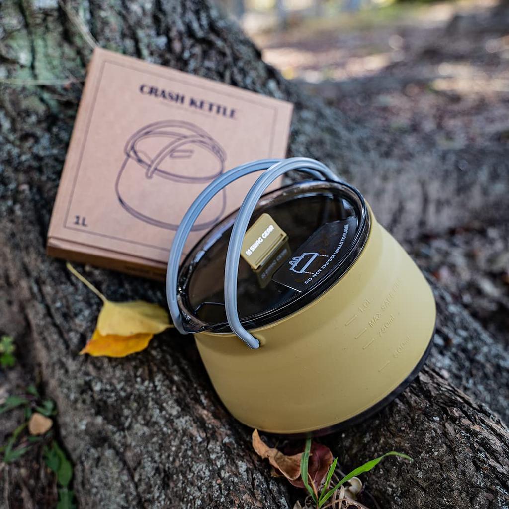 SWAG GEAR Походный чайник, походная посуда, складной портативный многофункциональный силиконовый кофейник, легко моется, сверхлегкий для походов и путешествий