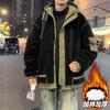 Эксклюзив для Мужского Зимнего Стеганого Пальто из Шерсти Ягненка 2026 Бархатная Молодежная Стеганая Куртка Рабочая Флисовая Стеганая Куртка