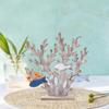 Coral Statue Mediterranean Artwork Collection Gift MDF Figurine Ornament for Cabinet Office Bedroom