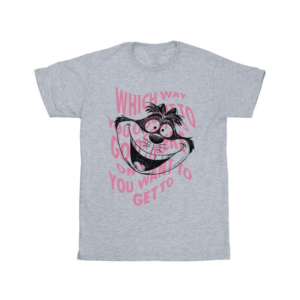 Disney Мужская футболка «Алиса в стране чудес» Chesire Cat