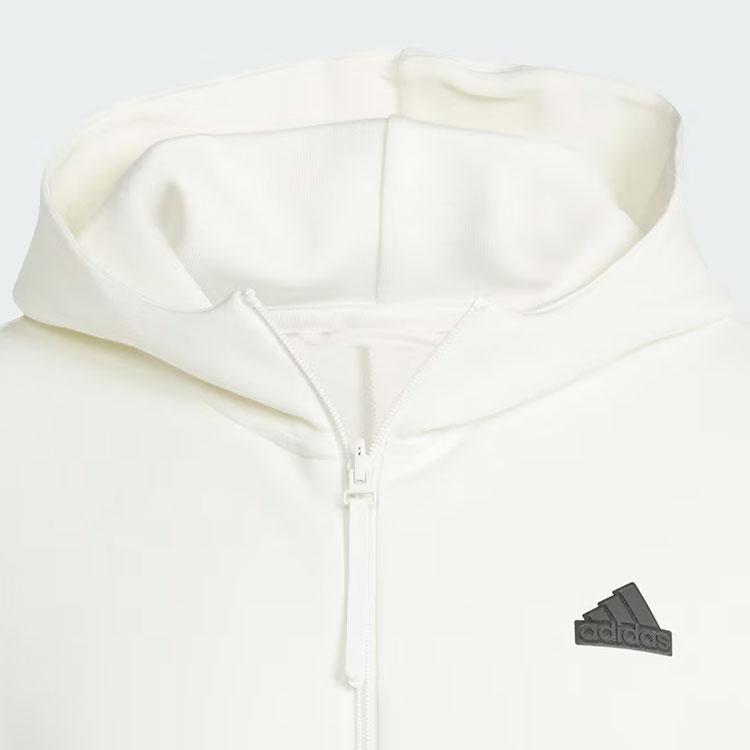 adidas Мужской Z.N.E. Премиальная худи на молнии Off-White IR5208