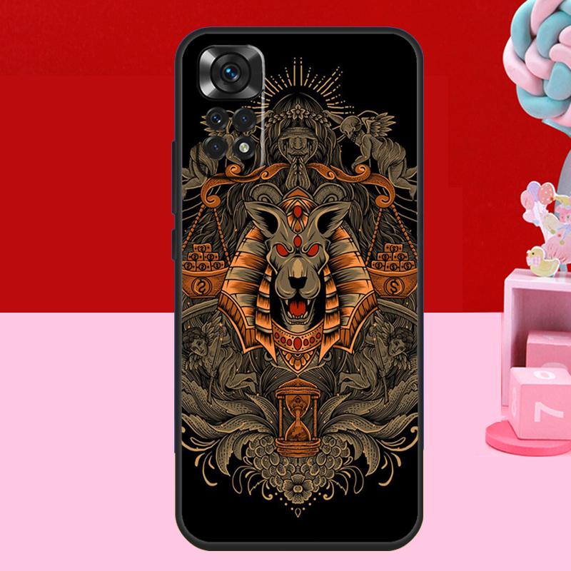 Египет Нефертити Анубис Анх Чехол Для Xiaomi Redmi Note 14 13 12 11 10 15 Pro Plus Redmi 15 C 10C 12C 13C 14C Мягкий Чехол