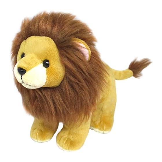 Sanei Boeki Original Plush Toy Pururun Animal Lion W6.5 x D14.5 x H12cm