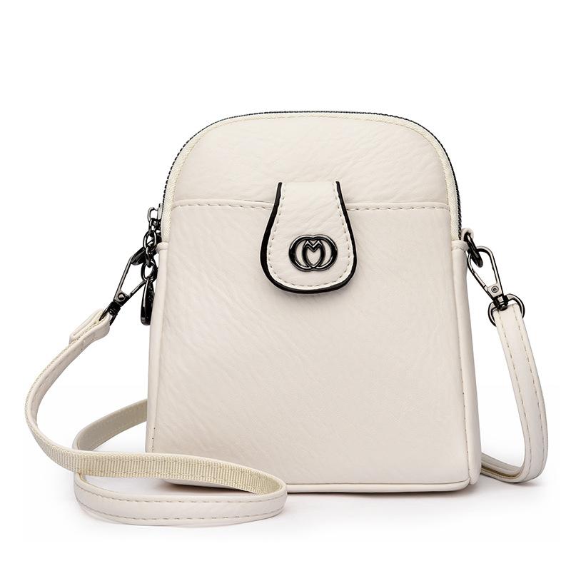 New Fashion Multi Layer Mobile Phone Bag Summer Women's Single-shoulder Crossbody Bag Urban Simple Middle-aged Mother Bag