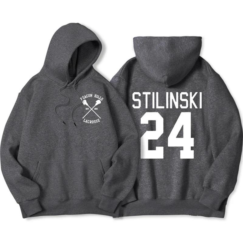 Stilinski 24 Printing Clothing Мужская толстовка с капюшоном
